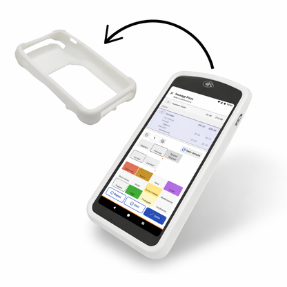 Toast Handheld Case | Silicone Case Cover for Toast Go 2 POS (Pearl White)