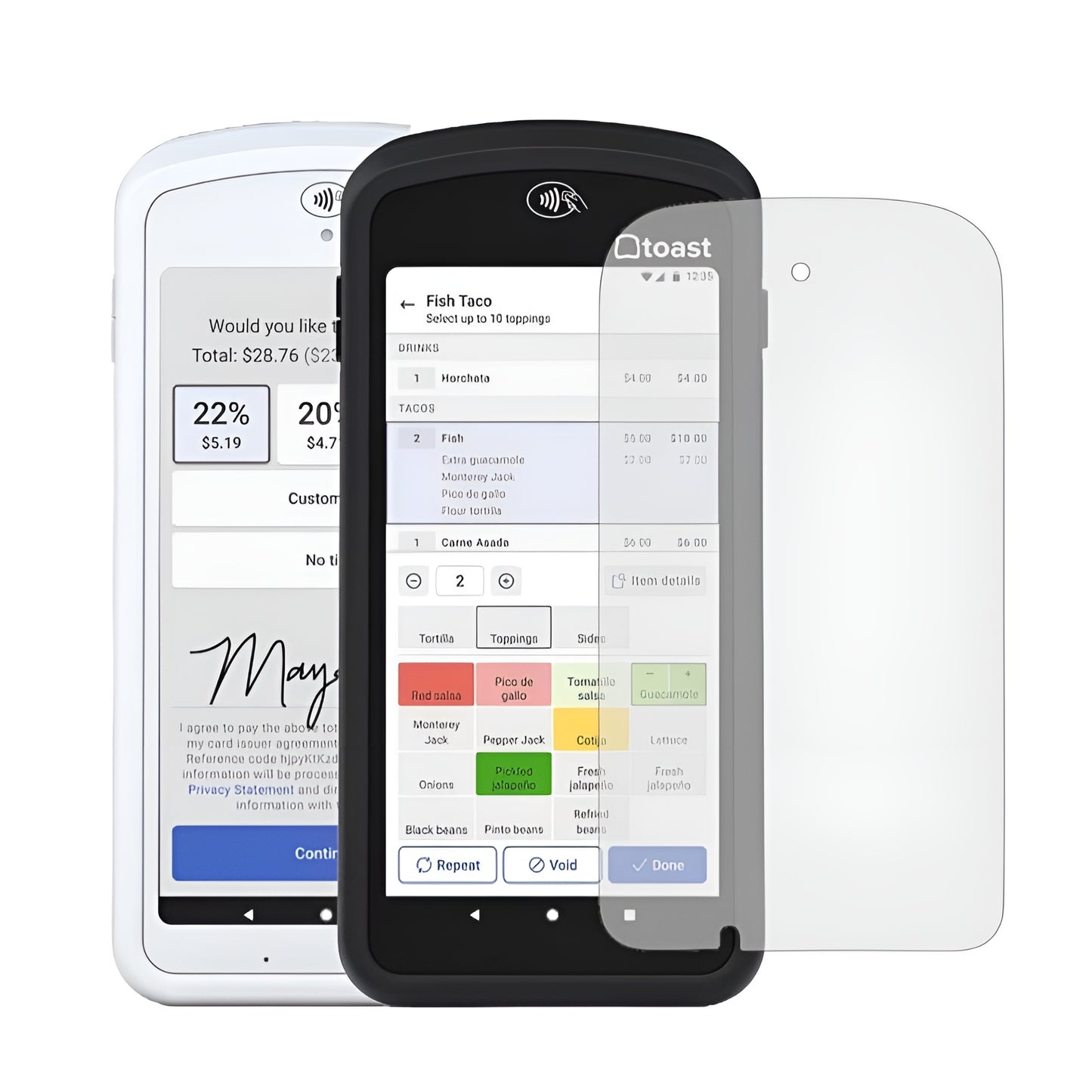 Toast Go 2 Screen Protector | Tempered Glass Shield for Toast POS Handheld